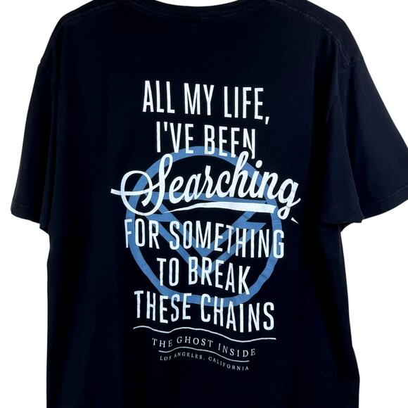 Official Mens The Ghost Inside Band Merchandise Graphic Short Sleeve Shirt - Picture 5 of 6